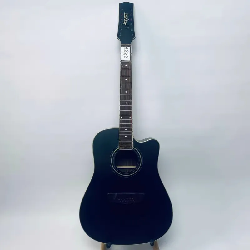 A223 Электрическая и акустическая гитара натуральная Morgan 12 струн незаконченные