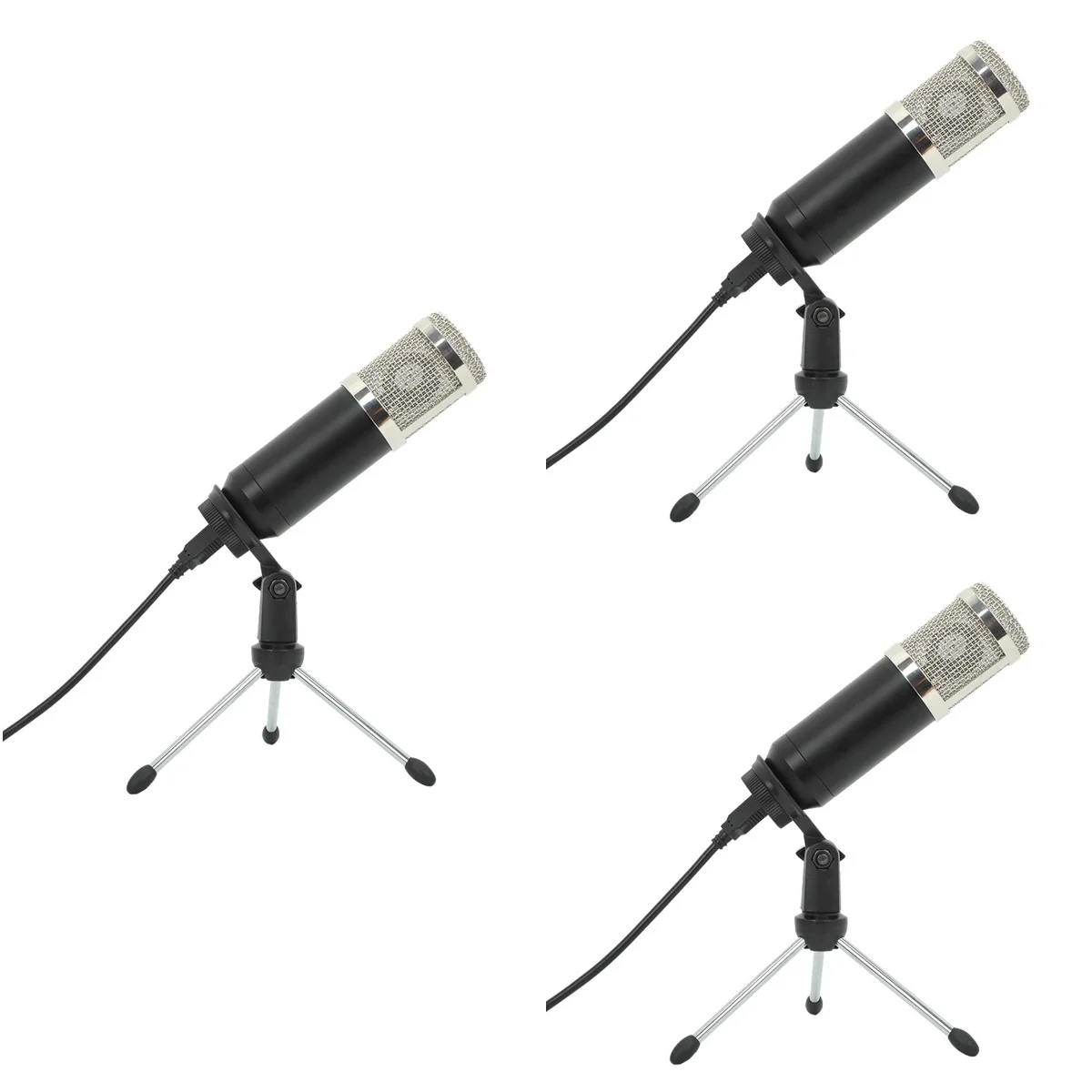 

3pcs Cardioid USB Condenser Microphone for Computer Laptop Plug and Play