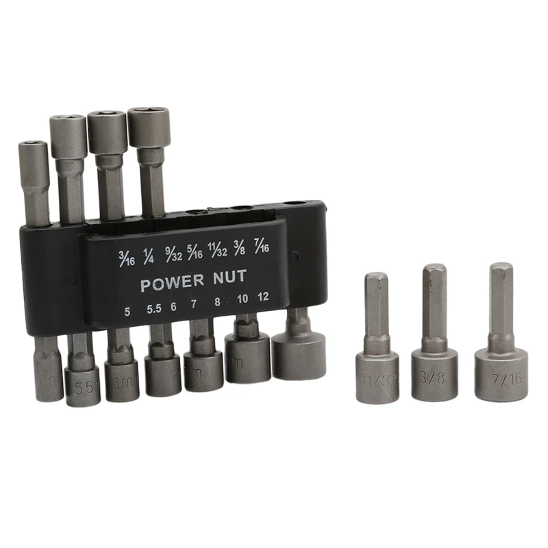 

Насадки с шестигранным рукавом, адаптер для сверл, электрическая отвертка, мощный магнитный гайковерт, набор инструментов