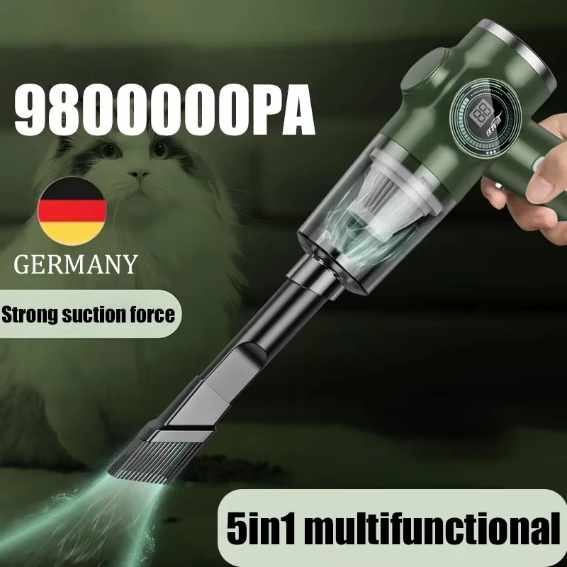 Автомобильный пылесос Xiaomi мощный многофункциональный ручной для сухой и влажной