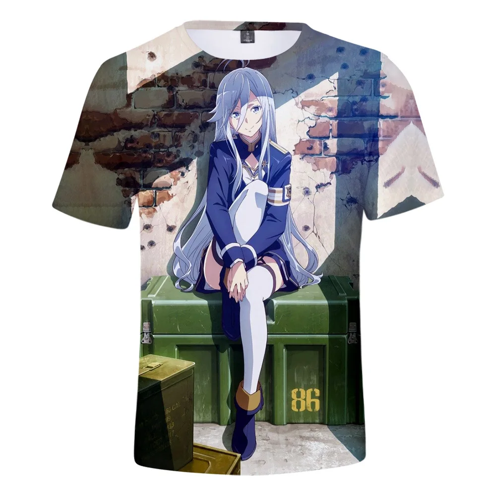 86 Eighty Six 3D Print T Shirt Women Men Summer Fashion Short Sleeve Funny Tshirt Vladilena Milize Shinel Nozen Graphic Tees