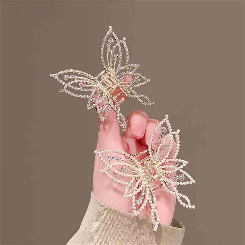 

Golden Butterfly Women Hair Claws Luxury Hair Clips Hair Styling Accessories