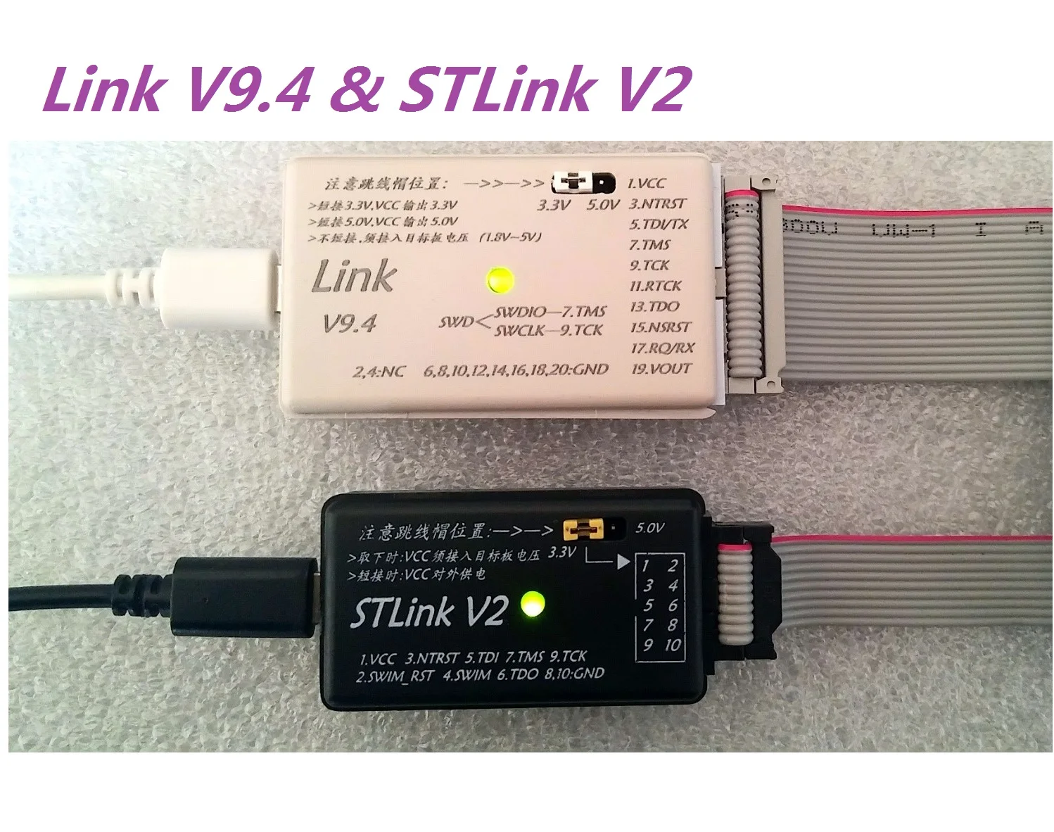 JTAG/SWD/SWIM 2.5KV Isolation Board, Compatible with JLINK V8, V9, V10, STLINK