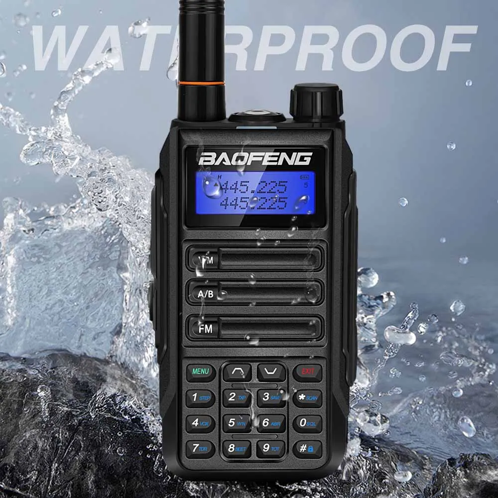 Baofeng UV16R Plus High Power Walkie Talkie IP68 Upgraded Of UV-9R Plus UV-82 UV-5R Waterproof 50KM 5800mAh Dual Band Ham Radio