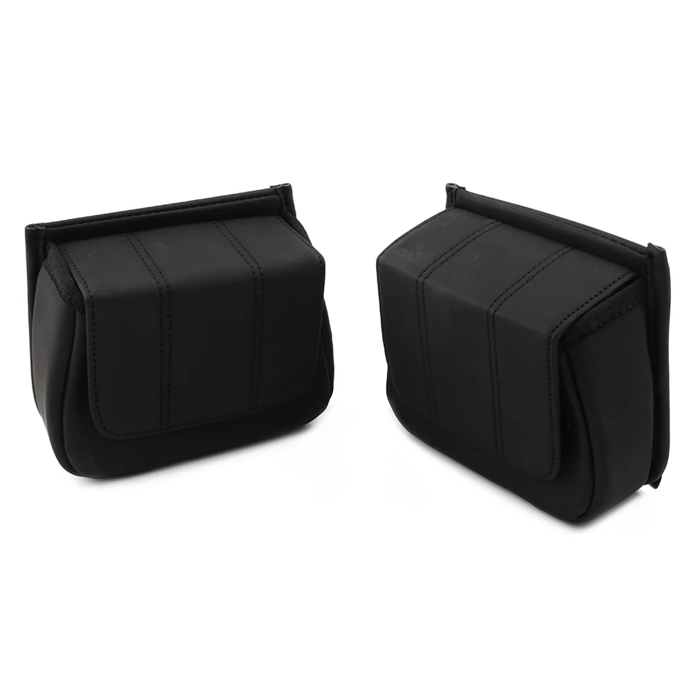 Черные карманные сумки для нижней двери обтекателя мотоцикла Harley Touring 1996-2013 Road