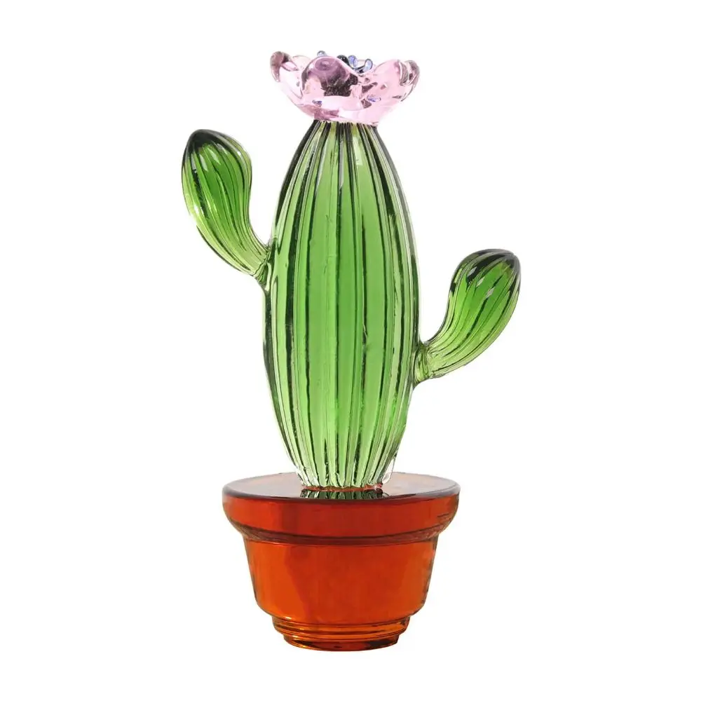 

Green Crystal Cactus Decor New Crystal 4.3inch Crystal Cactus Ornaments Cactus Cactus Desktop Decoration Office