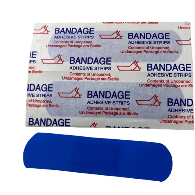 100pcs-set-blue-band-aid-for-cook-waterproof-medical-strips-adhesive-bandages-wound-dressing-patch-first-aid-plasters