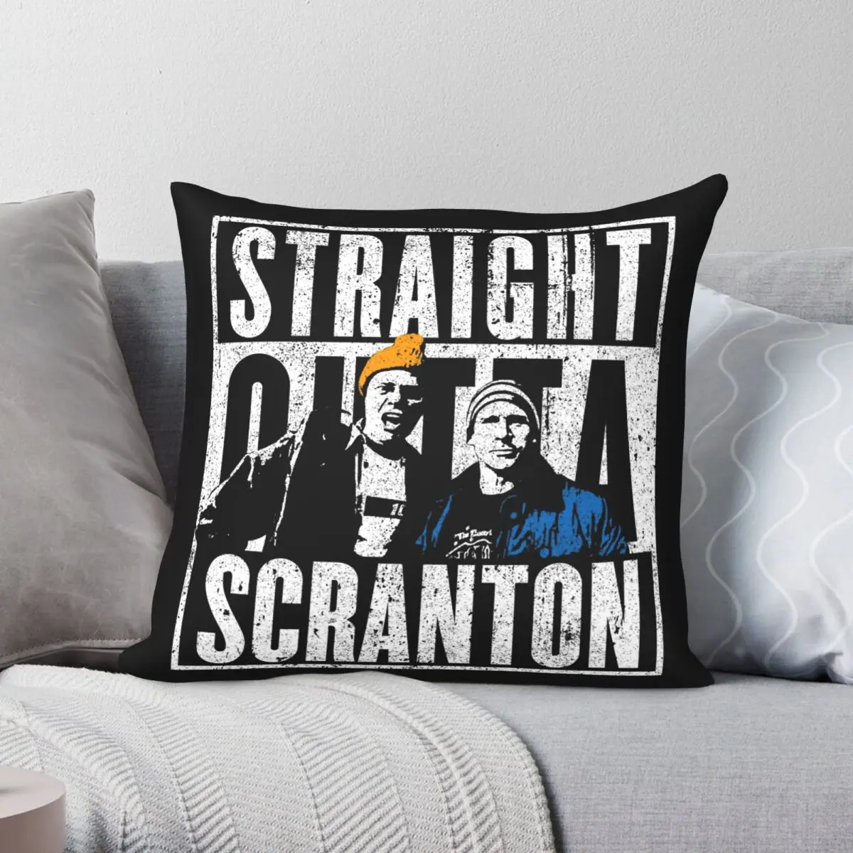

Квадратная наволочка Lazy Scranton из полиэстера и льна