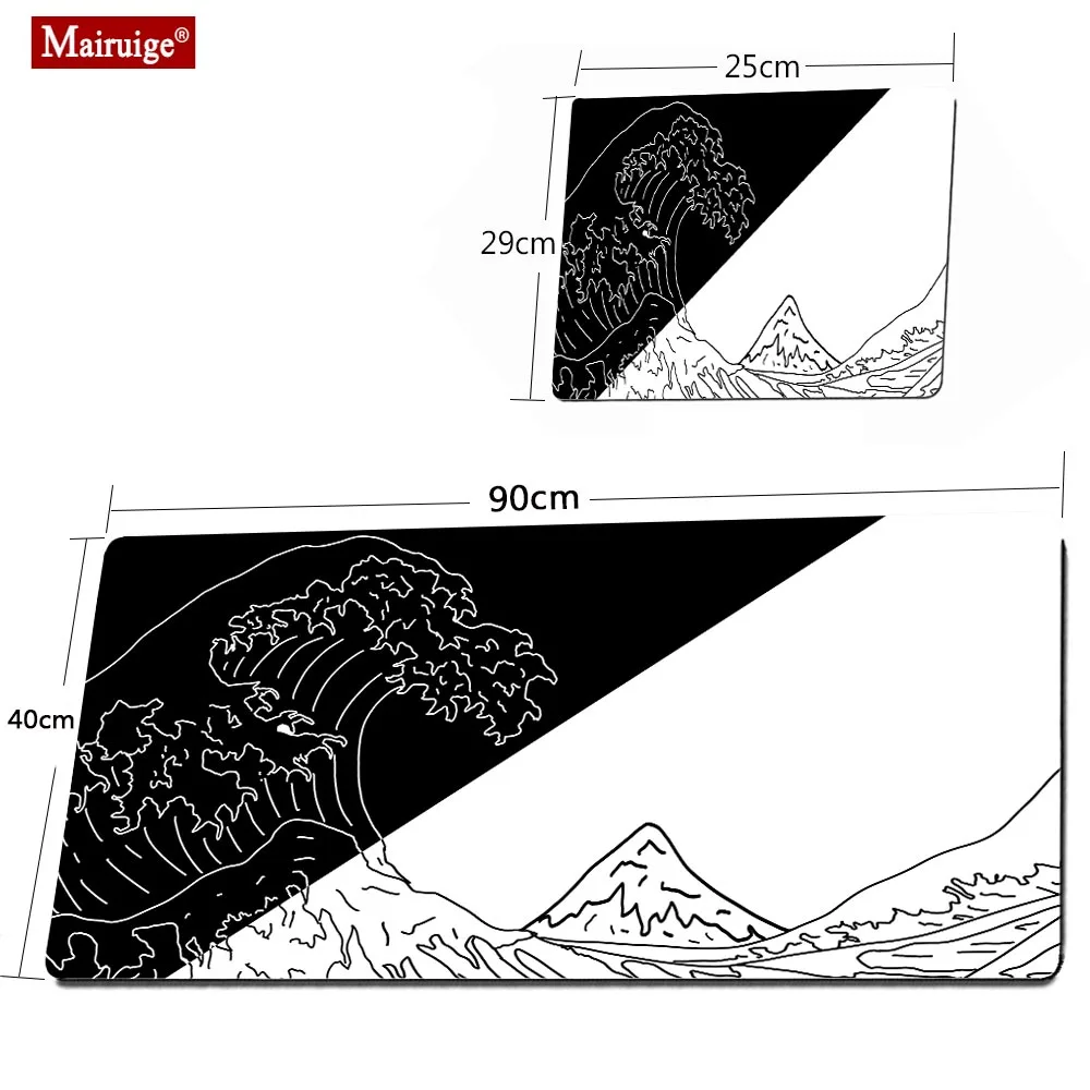 

Mousepad Computer Gamer Mouse Pad Gaming Accessories Desk Mat Japan Great Wave Keyboard Desk Mats Desk Pad Art Tapis De Souris