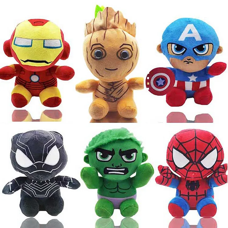 

20cm Alliance Plush Toy Doll Spider Green Man Captain Plush Boy Toy Christmas Birthday Present Anime Plushie