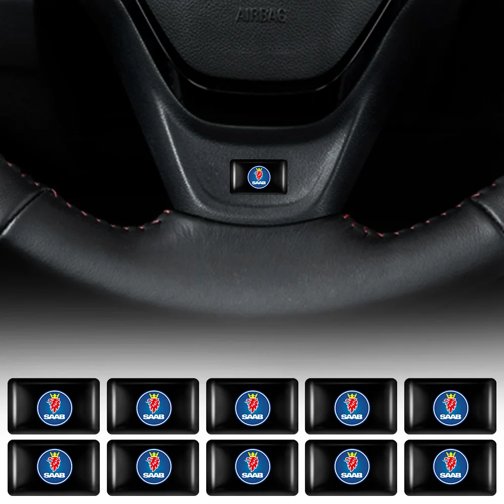 

10pcs Car Interior Decoration Sticker Auto Styling Accessory For SAAB 9-3 9-5 93 9000 900 9-7 428 600 99 9-X 97X Turbo X Monster