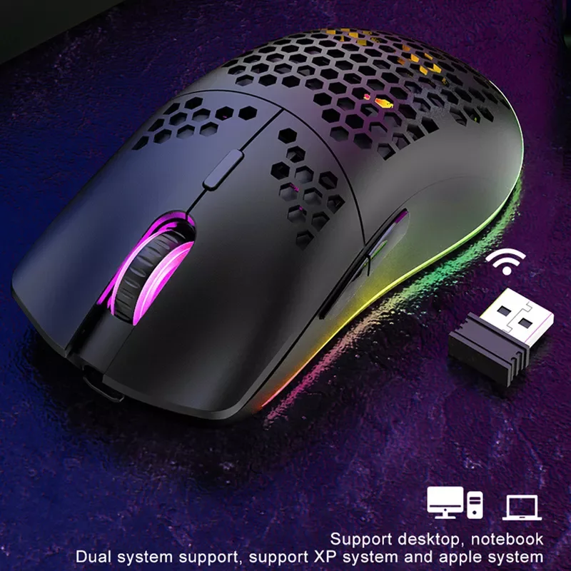 

Wireless Gaming Mouse Wireless Compatible 3200DPI DPI Optical Sensor RGB Light LED Home Office Mouse Gamer For Laptop PC Gamer