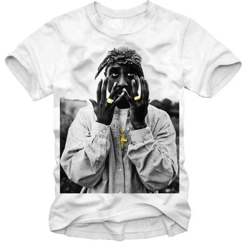 

Funny T-Shirt Tupac Shakur 2Pac Eazy E Rap Notorious B.I.G Men Cotton Tees Streetwear