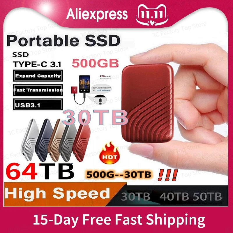 

Original Ssd Hard Disk 2TB 30TB SSD 2.5 Inch 500GB Hard Drive Drive Hard Disk Portable Electronics for NOTEBOOK Mobile Phones