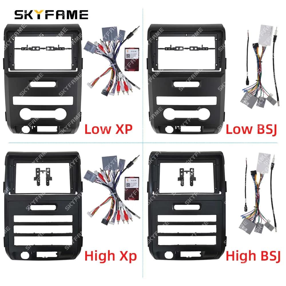 

SKYFAME Car Frame Fascia Adapter Canbus Box Decoder Android Radio Dash Fitting Panel Kit For Ford F150 Rapto P415