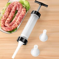 manual sausage meat fillers machine for sausage meat stuffer filler hand operated sausage machines funnel nozzle kitchen gadgets