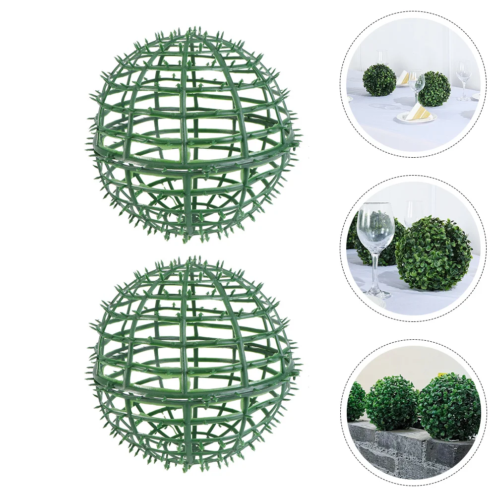 

Topiary Cageframe Grass Boxwood Floral Flower Holder Artificial Nursery Woodland Decor Wreath Faux Sphere Support