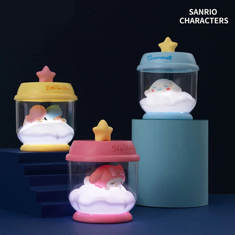 

Sanrio Kawaii My Melody Cinnamoroll Hello Kittys Led Night Light Anime Cartoon Bedroom Cute Table Lamp Bedside Lamp Girl Gift