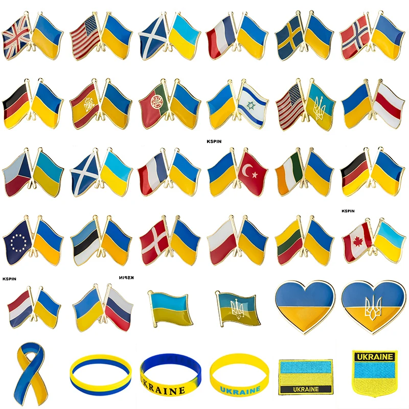 

Ukraine flag pin lapel pin badge Brooch Icons 1PC KS-0187