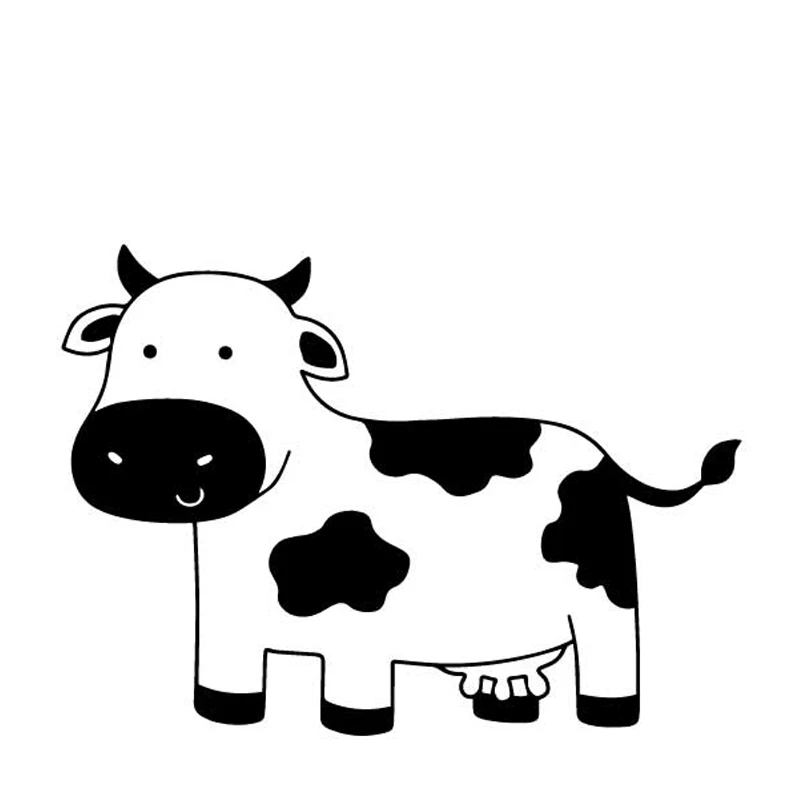 

Черная/серебряная Автомобильная наклейка с коровьим узором Аксессуары для багажника автомобиля Декоративная Виниловая наклейка 15,4 см * 11,1 см