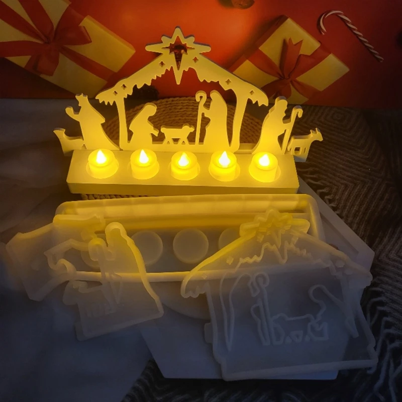 3x/набор силиконовых форм для крещения Иисуса формы ароматических свечей