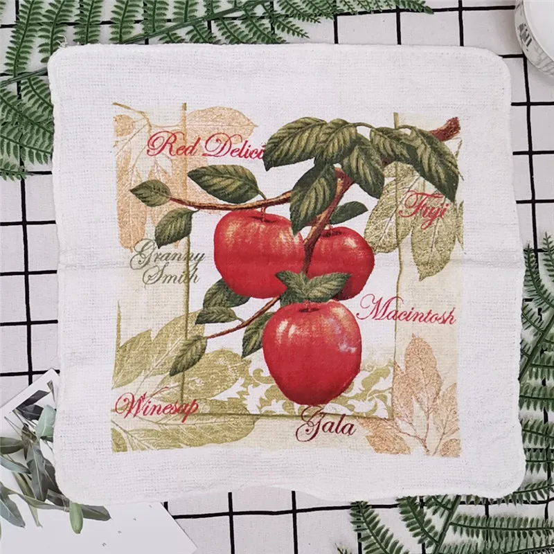 

Хлопковые кухонные полотенца Fruit Flower 30x30 см