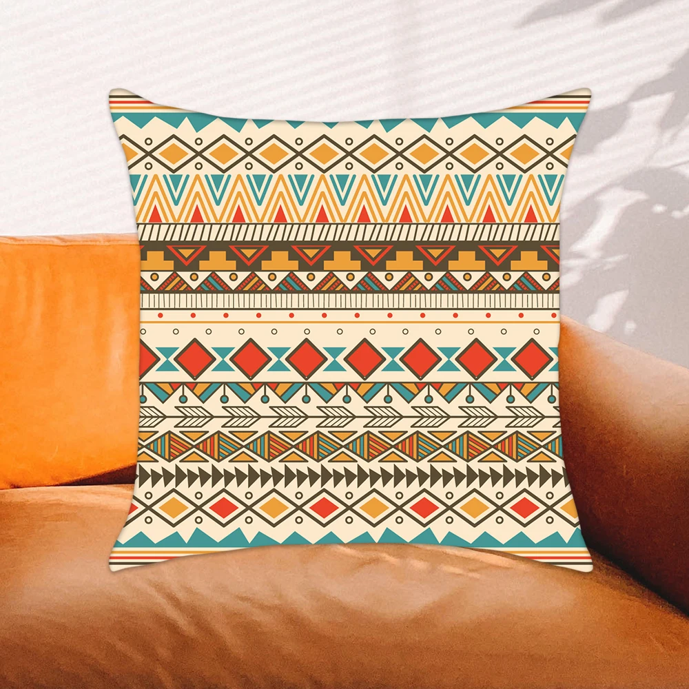 

Aztec Southwestern Throw Pillow Cover Bohemian Ethnic Style Sofa Cushion Cover Home Decoration Navajo Tribal Pillow Case 45x45cm