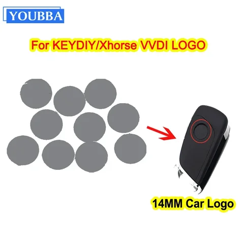 YOUBBA 14 мм 5/10 шт. KEYDIY KD Xhorse VVDI эпоксидные наклейки эмблемы для Audi/VW/Ford/Toyota/Bmw/Nissan/ Mazda/Honda Логотип автомобильных ключей