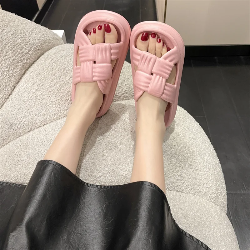 Shoes Woman Summer Sandals Ladies Open Toe Casual Shoes Women Soft Platform Flat Sandals Female Low Heels Beach Slippers Shoes