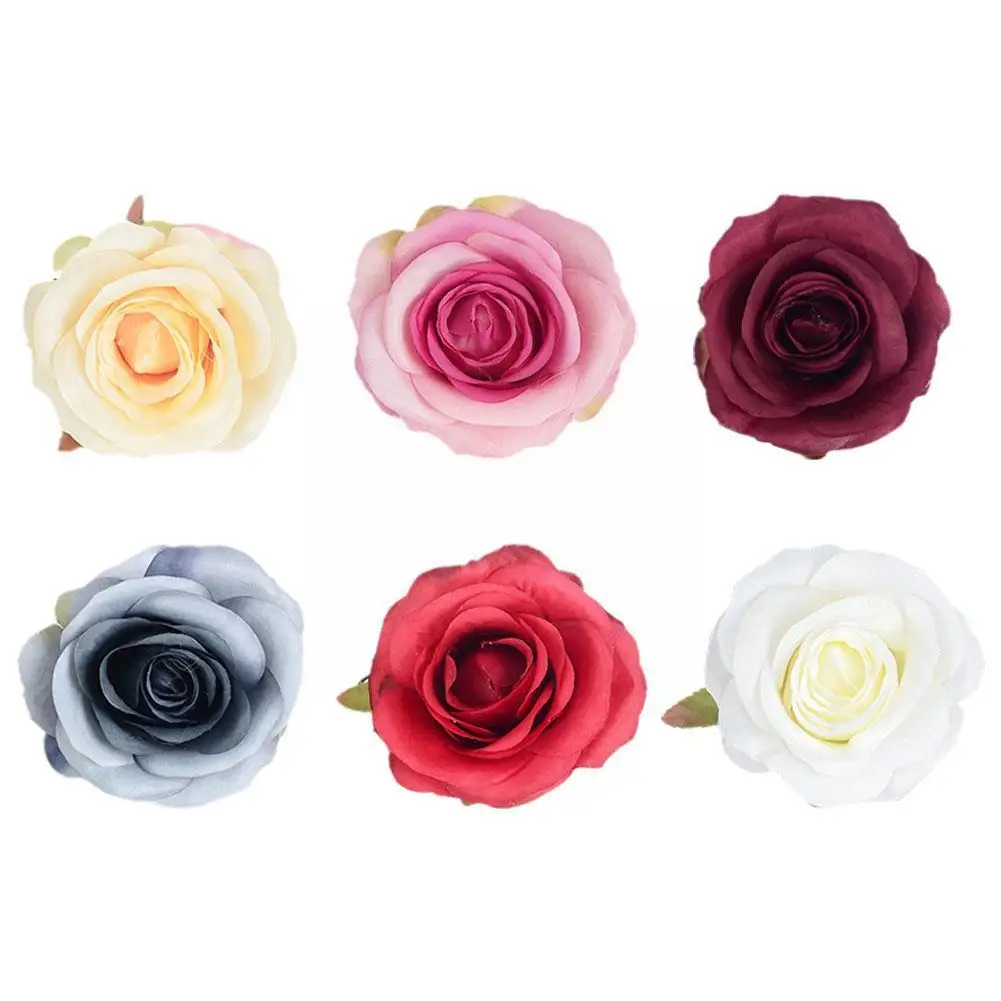 

1Pcs Artificial Flowers Scrapbooking Wedding Party Garden Wreath Rose Decor Home Outdoor Bridal Christmas Silk Pink Accesso G2V9