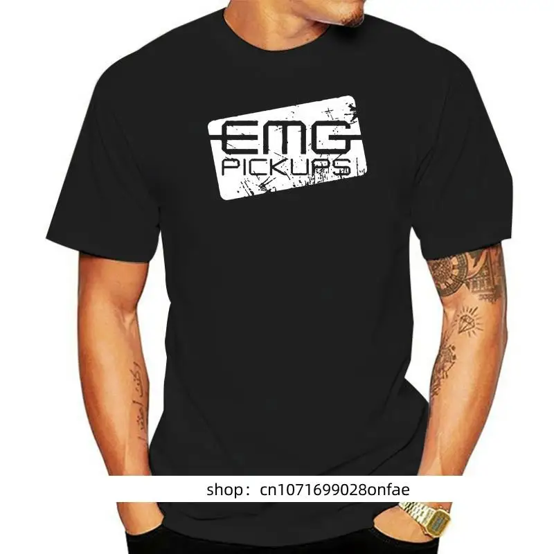 

EMG Pickup Distressed Electric Guitar Logo T-shirt Ukuran S-3XL(1)