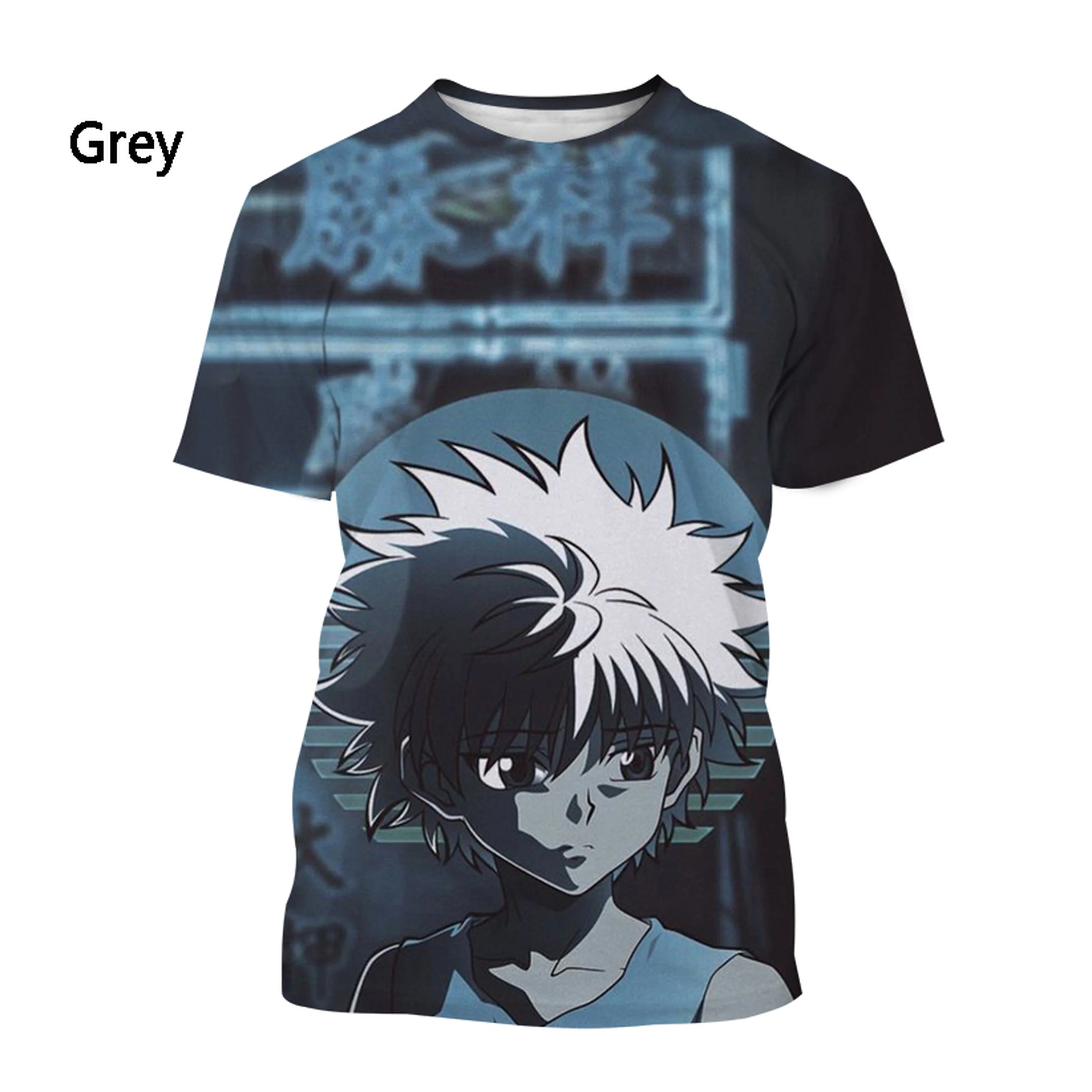 

Anime Hunter X Hunter Killua 3D Printed T-Shirt Men's Fashion T-Shirt Summer Casual Short Sleeve Men Clothing Graphic T Shirts