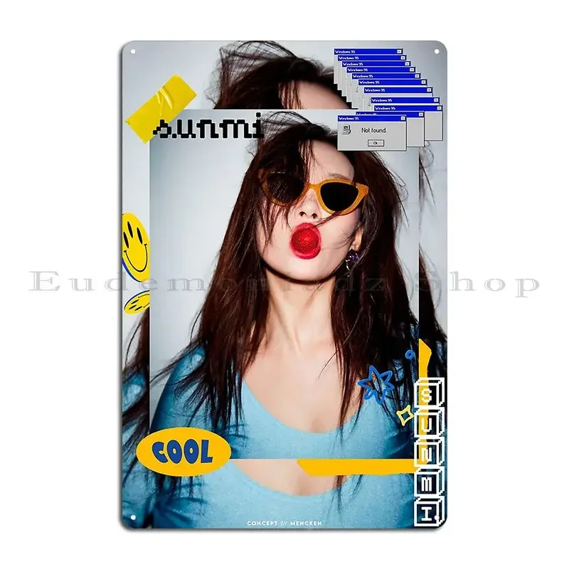 Металлический знак Sunmi Edit персонализированная вечеринка забавный кинотеатр