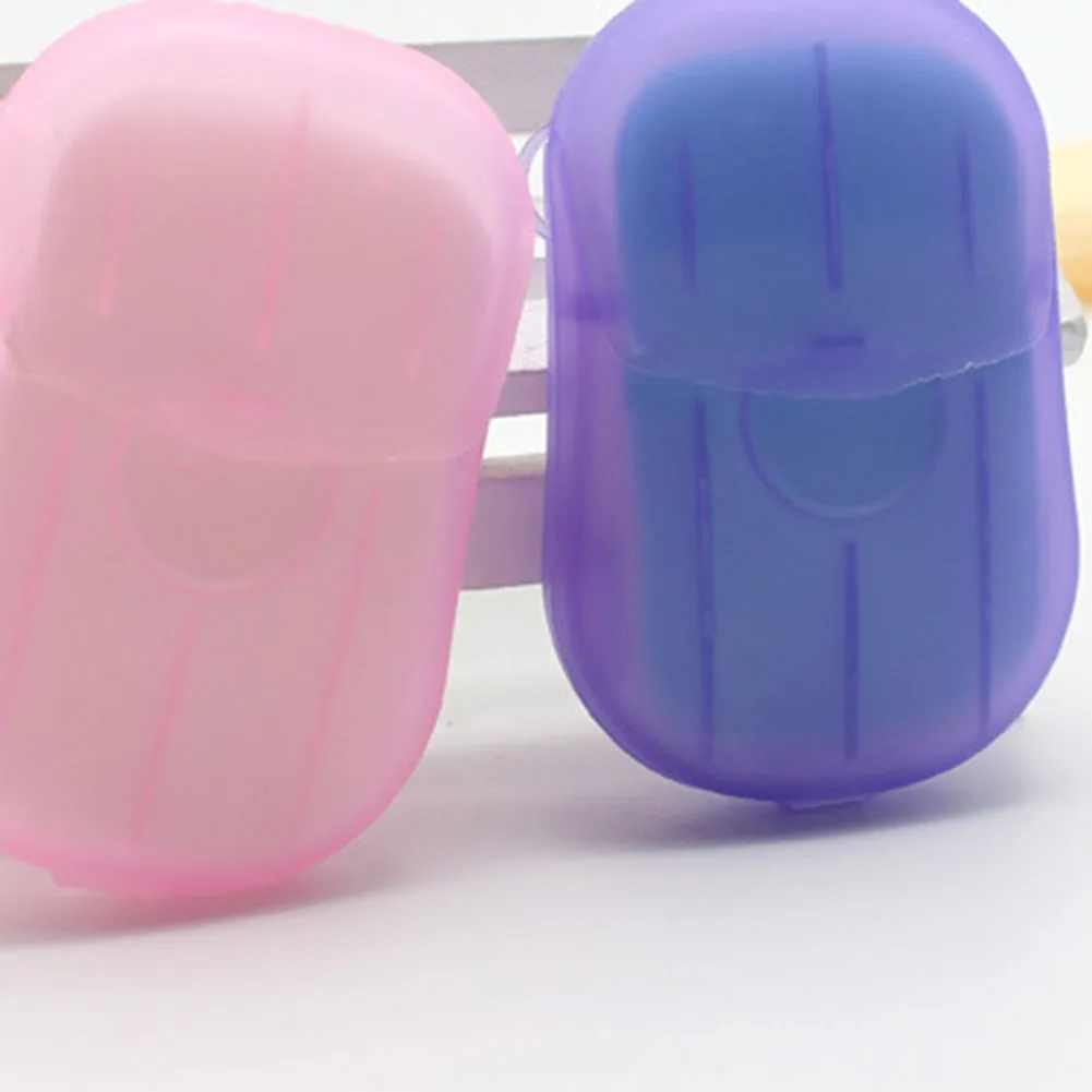 20 шт. одноразовые дорожные листы мыльной бумаги приятные для кожи мини-бумажные