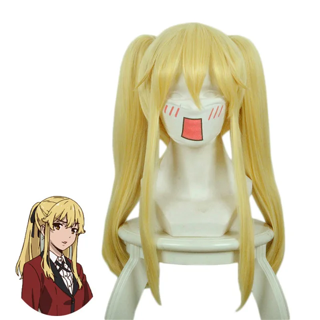 

Парик для косплея какейгуруи Saotome Meari, термостойкие искусственные волосы с длинным зажимом под золото, шапочка для парика