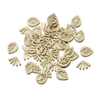 50pcslot textured raw brass unique leaf chamrs fan shaped sunburst charms pendant for diy earrings bracelets jewelry making