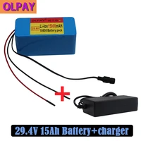7s3p 24v 15ah electric bicycle lithium ion battery 29 4v 15000mah 15a bms 250w 24v 350w 18650 battery pack with bms