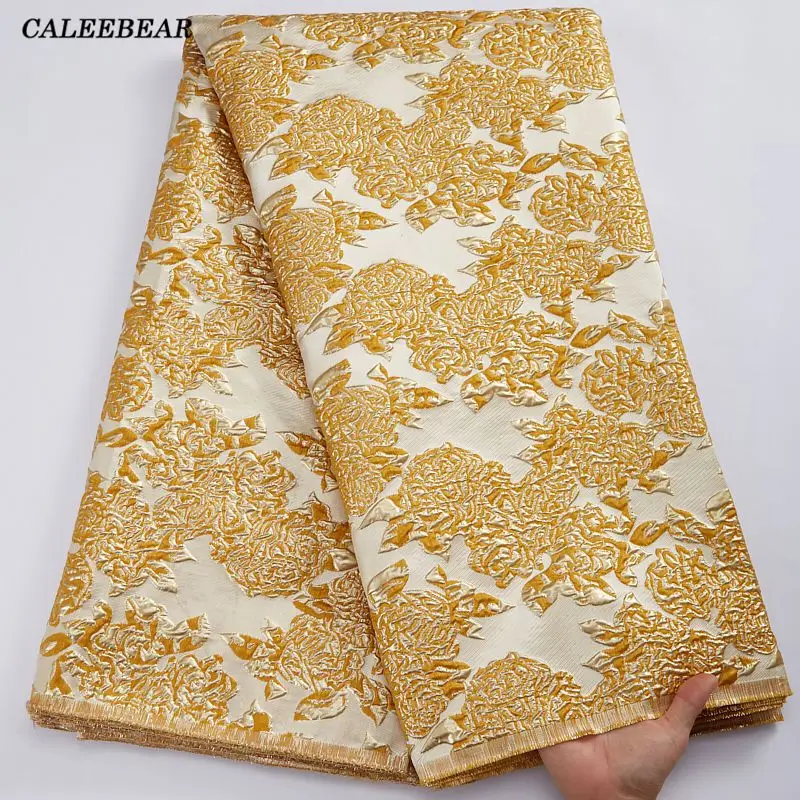 Новый дизайн Африканский принт жаккардовая кружевная ткань 2022