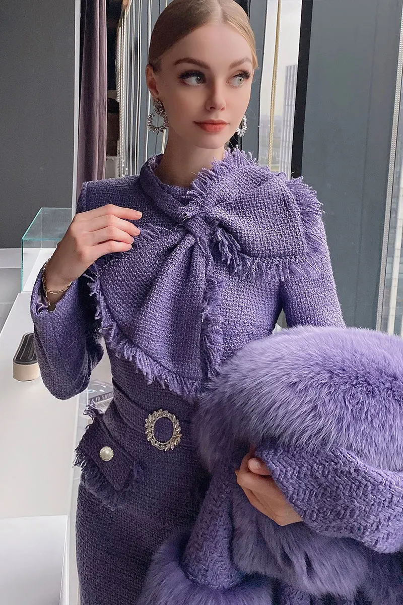 

Элегантное винтажное женское платье Dabuwawa, платье с высокой талией и бриллиантовой пряжкой, Демисезонные женские платья с разрезом DF1DDR003