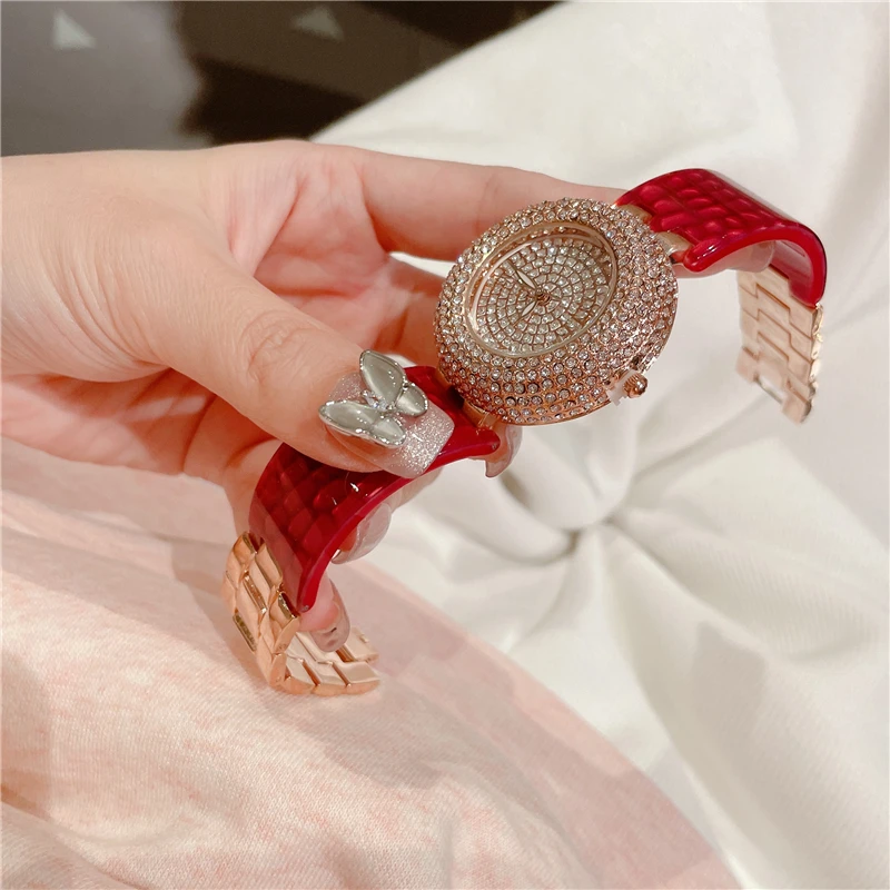 Новые роскошные женские часы Cacaxi модные золотые с браслетом наручные