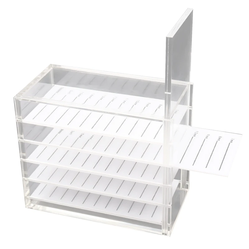 

Коробка акриловая 5-слойная для хранения ресниц, коробка настольная для хранения мелких цветов, 1 шт.