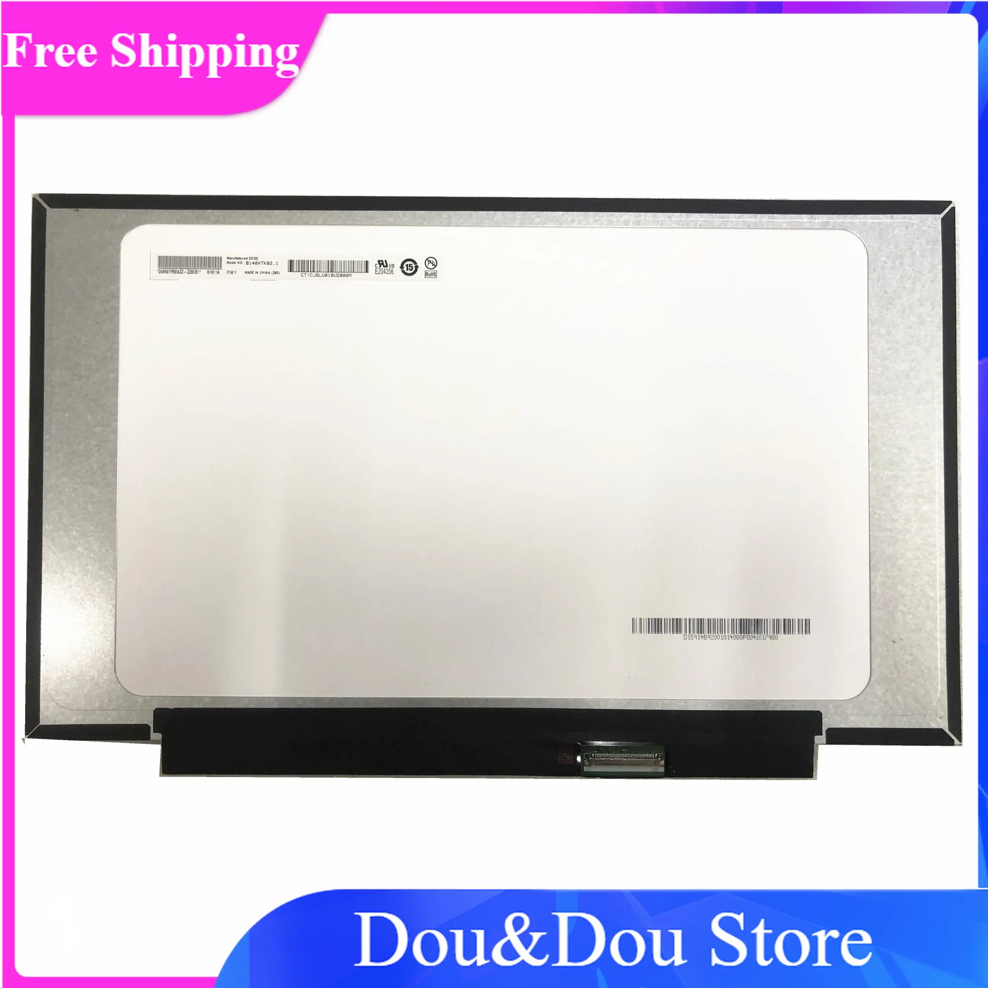 

B140XTK02.1 B140XTK02.0 14.0" 1366*768 WXGA LCD LED Touch Screen LED Display Matrix