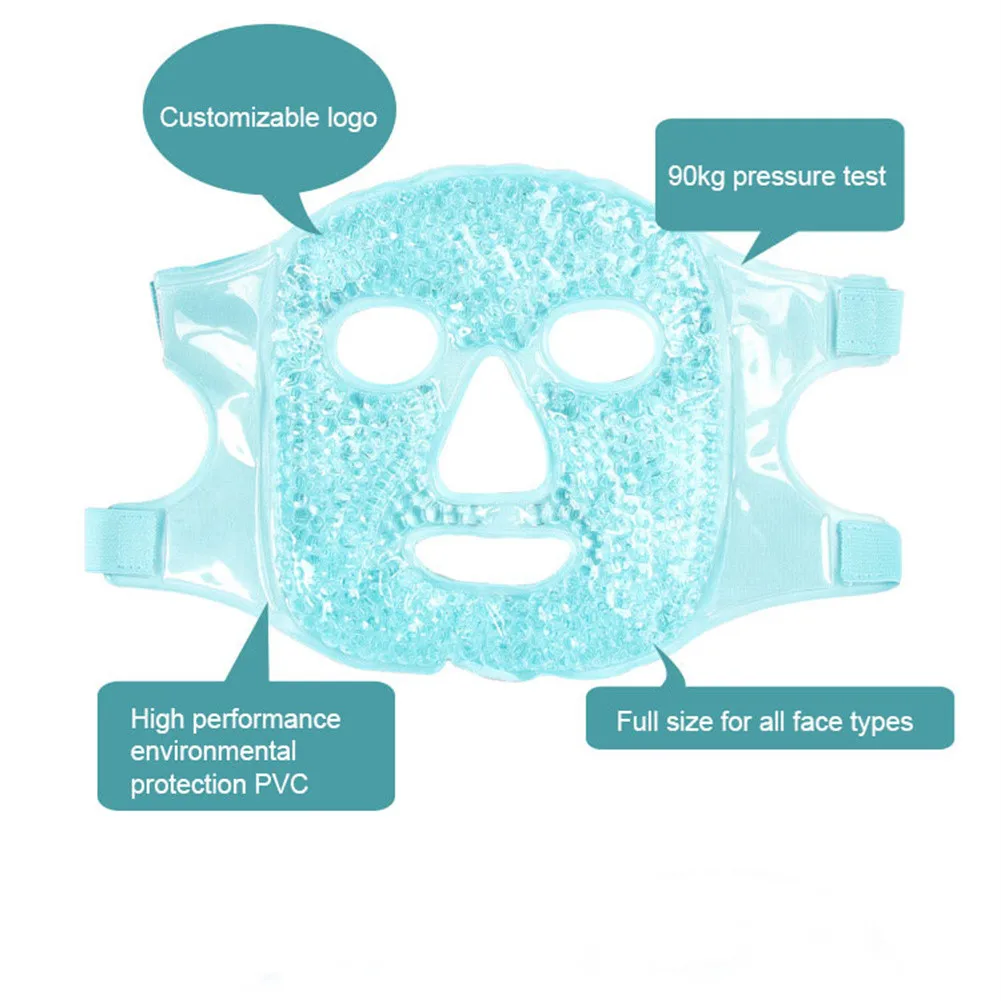 Многоразовая ледяная гелевая маска для лица терапия горячим холодом снимающая
