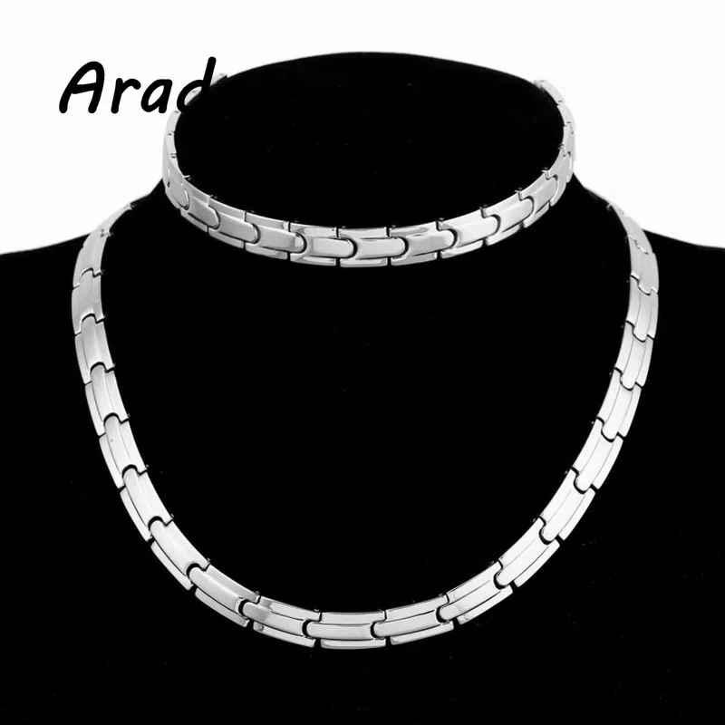 Комплект ювелирных изделий из титановой стали с браслетом