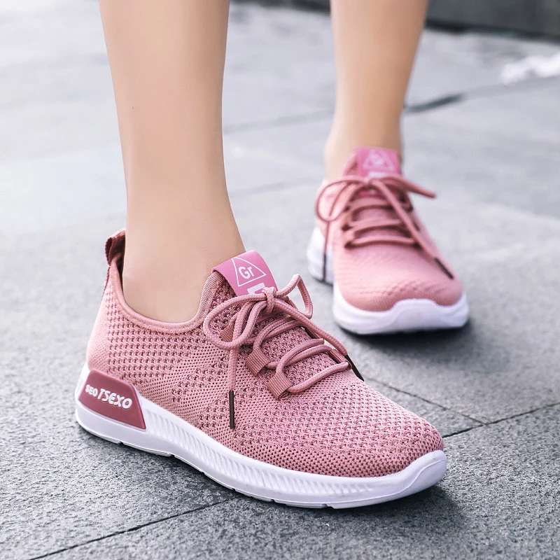 

Women's Sneakers Spring Ladies Flat Shoes Casual Women Vulcanized Light Mesh Breathable Female Running Shoes Zapatos De Mujer
