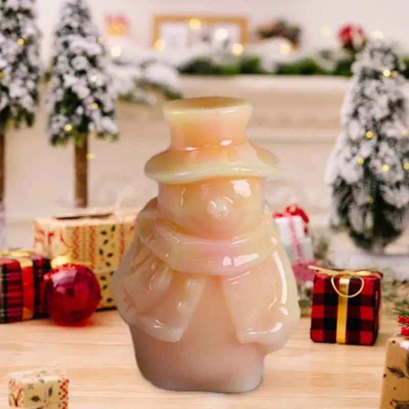 

Snowman Silicone Mold 3D Snowman Silicone Molds For Candles Candle Making Moulds 3D Silicone Molds Easy Demoulding Reusable