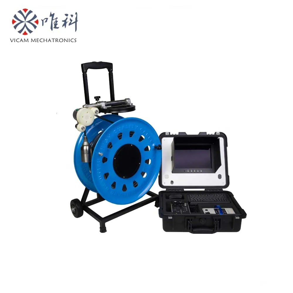 

100m to 200m cable DVR water well inspection camera with depth counter function V10--100