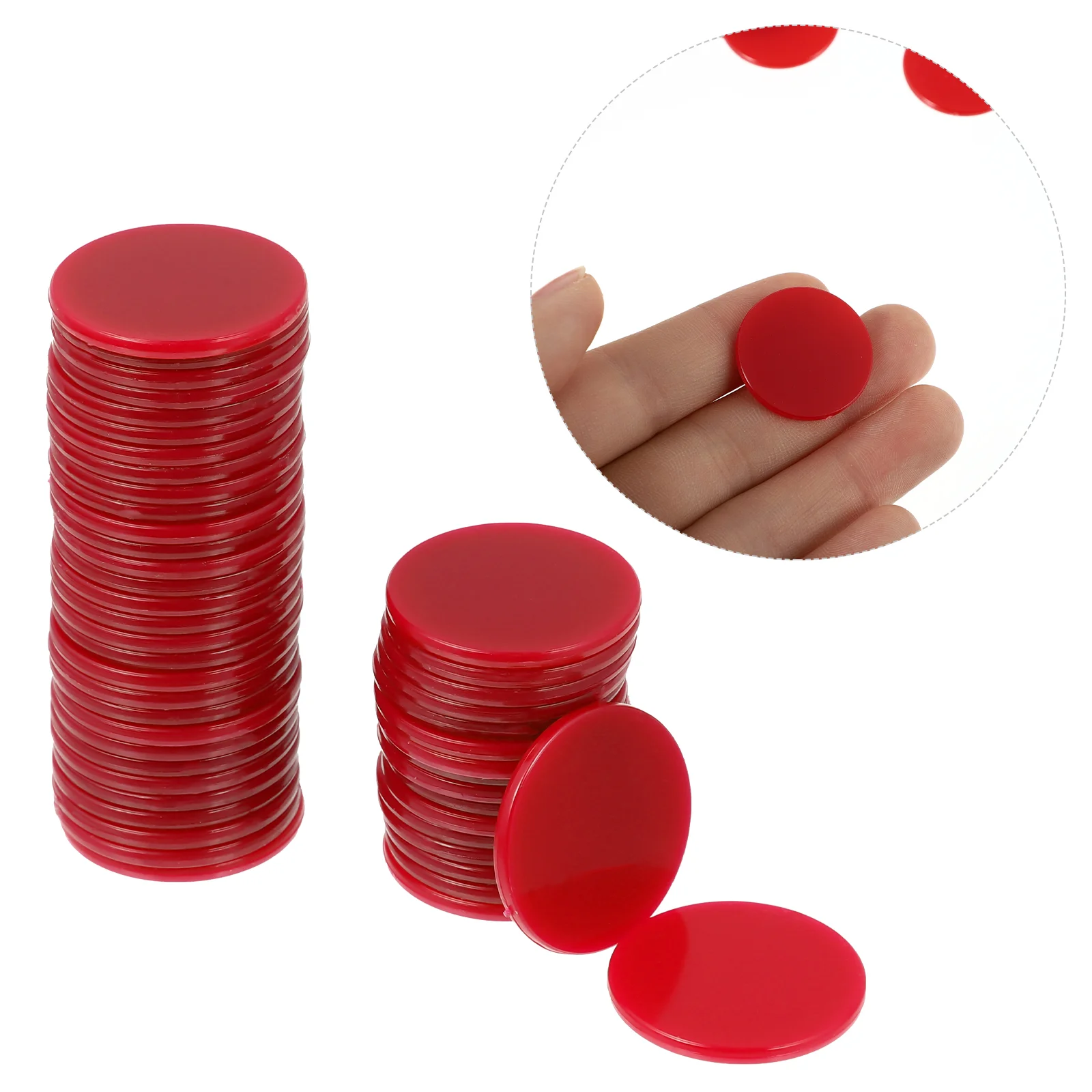 

Chips Bingo Counting Poker Kids Math Learning Markers Accessories Round Discs Game Toys Mini Chip Slices Professional Colored