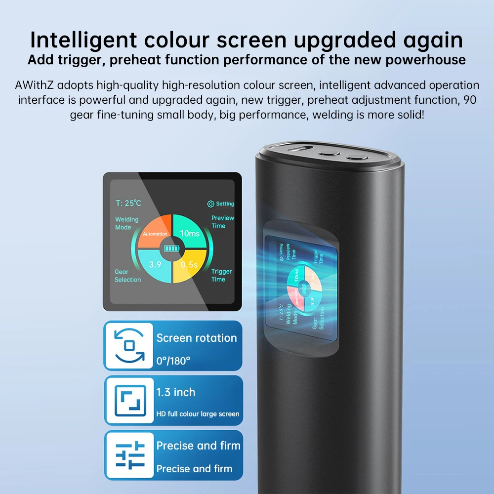 H2 Большой цветной экран 90-ступенчатый аппарат для точечной сварки Регулируемый