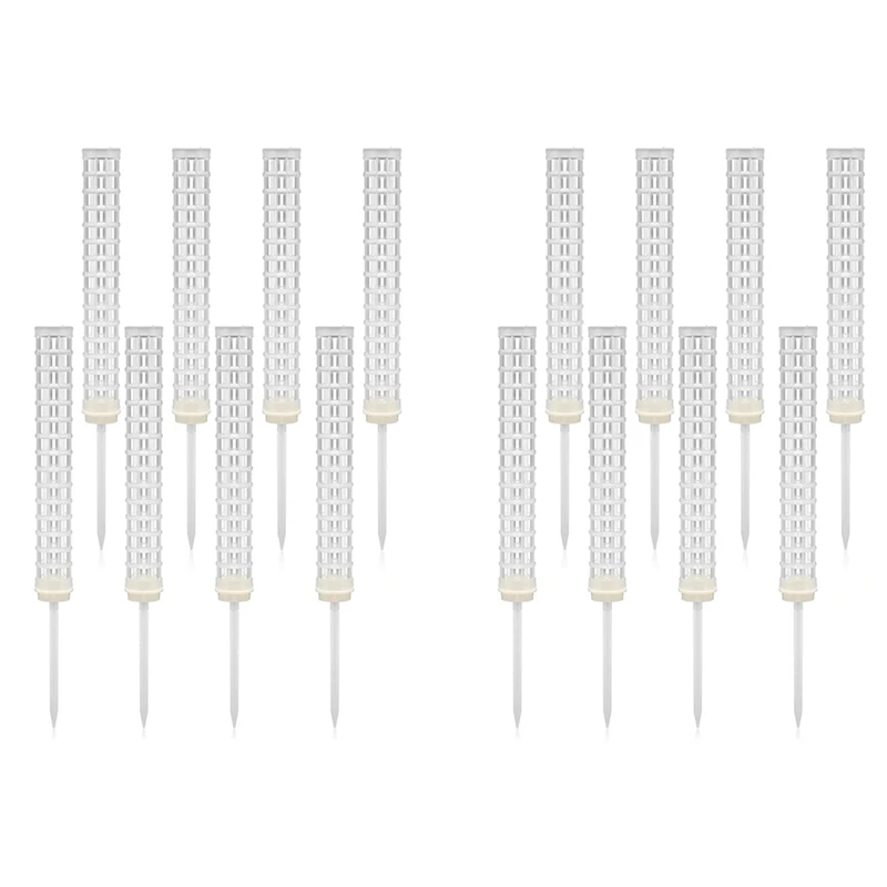

16 Pieces Moss Pole Coir Moss Pole Stick Stackable Plant Stakes Monstera Plant Support Plastic Sphagnum Moss Pole